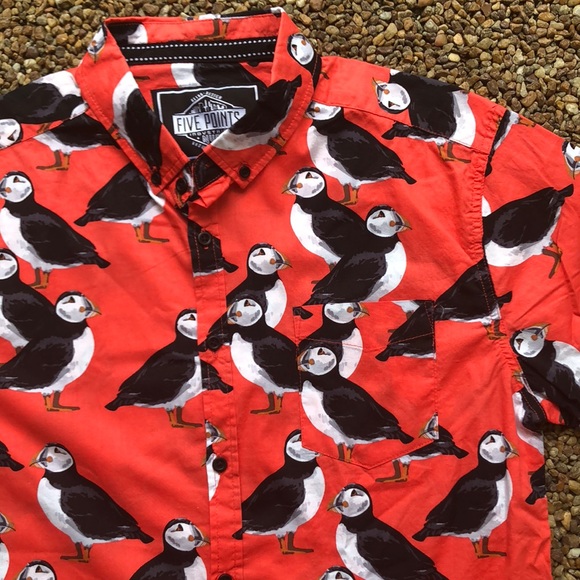 puffin print shirt